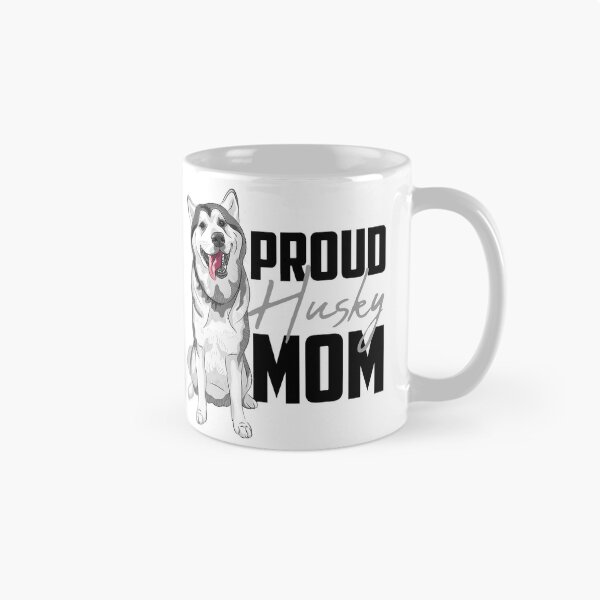 Item preview, Proud Siberian Husky Mom White designed and sold by SoccaTamam.