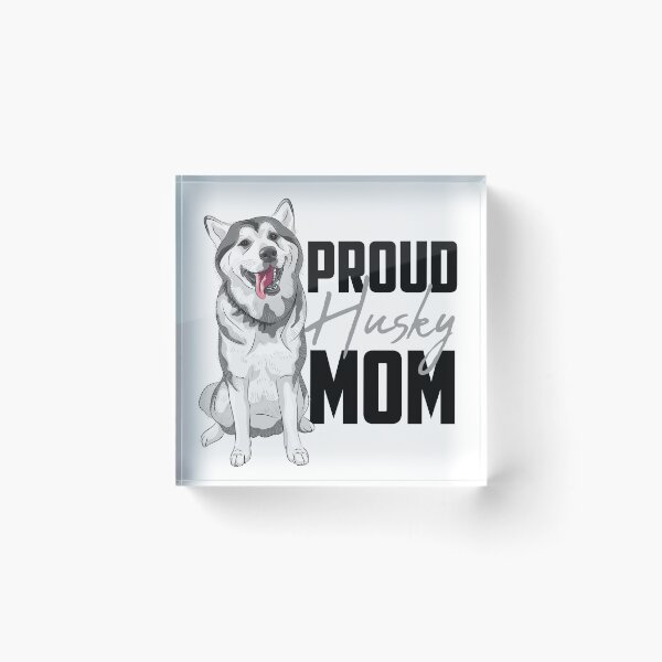 Item preview, Proud Siberian Husky Mom White designed and sold by SoccaTamam.
