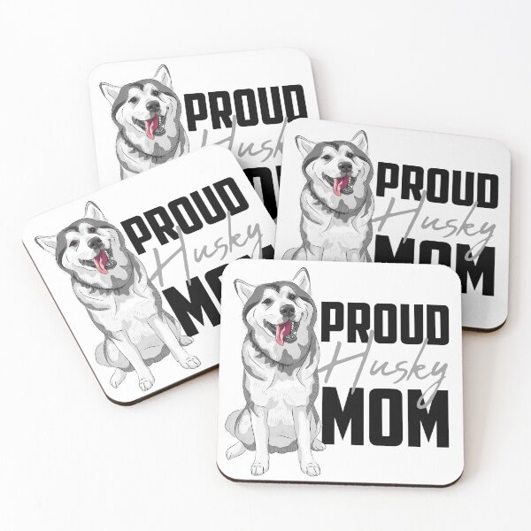Item preview, Proud Siberian Husky Mom White designed and sold by SoccaTamam.