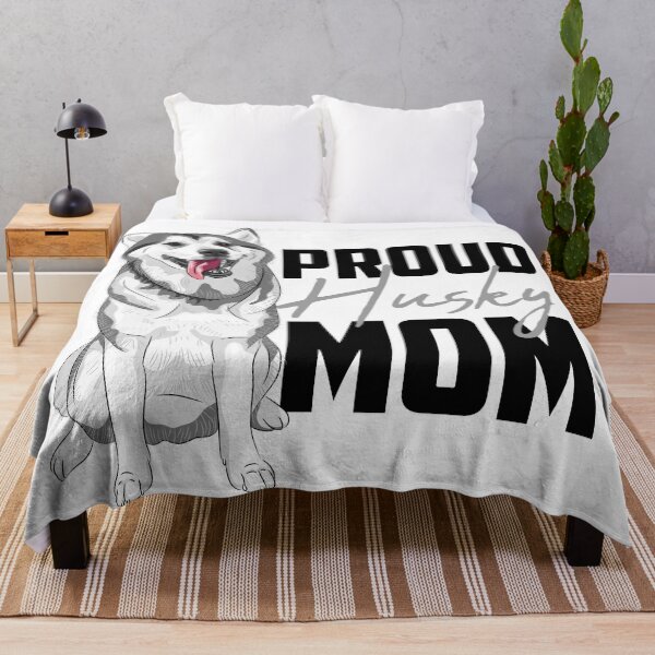 Item preview, Proud Siberian Husky Mom White designed and sold by SoccaTamam.