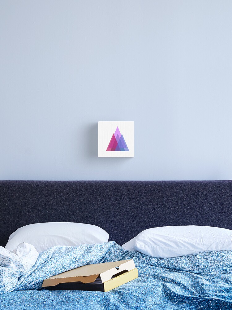 Thumbnail 2 of 3, Canvas Print, Triangular Pattern designed and sold by FineNights.