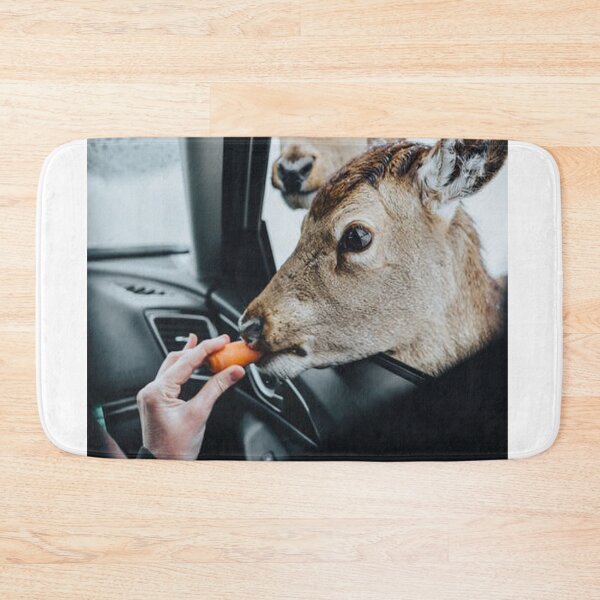Item preview, DEER BEING PET & FED THROUGH A CAR WINDOW designed and sold by CUTESTUFFnow.