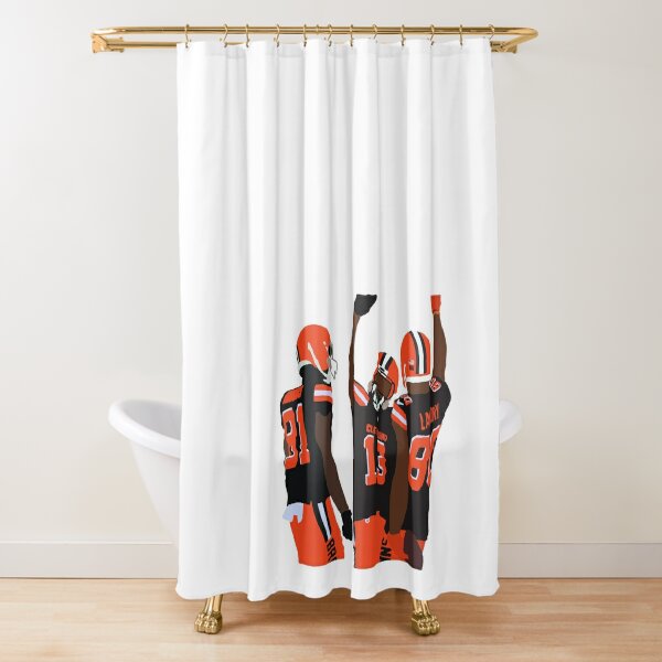 Cleveland Browns Vintage Program 11 Shower Curtain