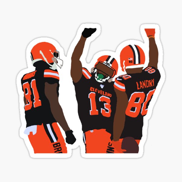 VINTAGE CLEVELAND BROWNS TEAM ISSUED STICKER STICKERS 1980'S