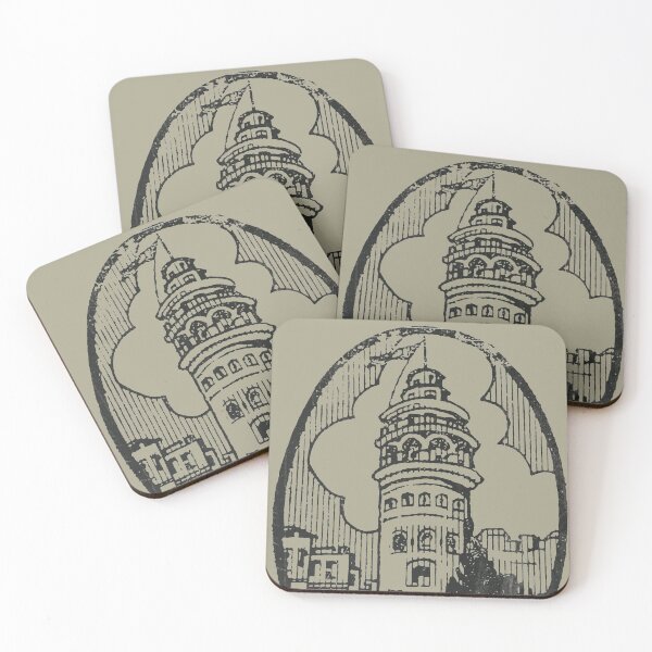 Item preview, Galata Tower Retro designed and sold by DeDesign Collective.