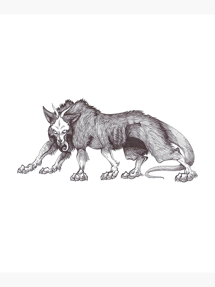 "Mythical Creatures Mythical Beast Fantasy & Mythology Drawing" Poster ...