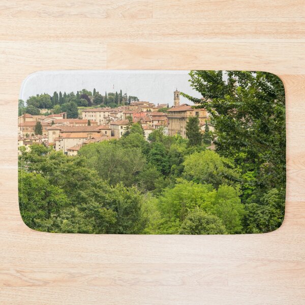Item preview, Beautiful Bergamo Lombardy Italy - Citta Alta Upper City and Rocca di Bergamo Castle designed and sold by Georgia Mizuleva.
