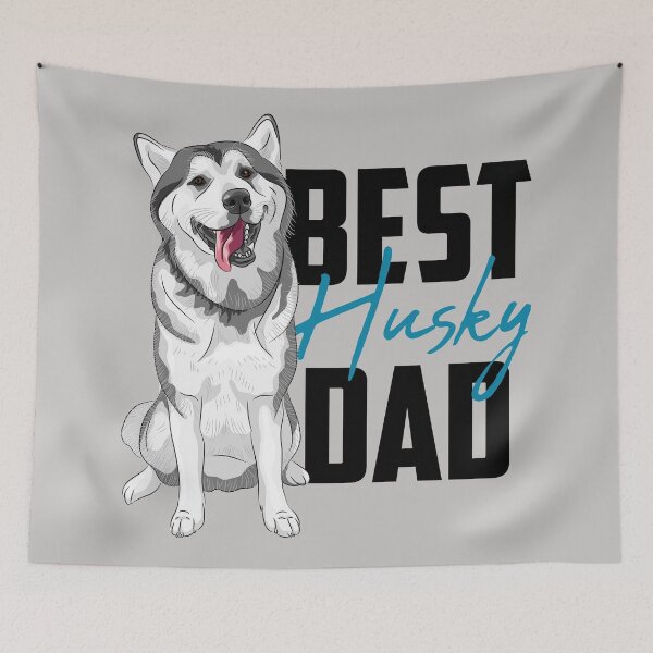 Item preview, Best Siberian Husky Dad White designed and sold by SoccaTamam.