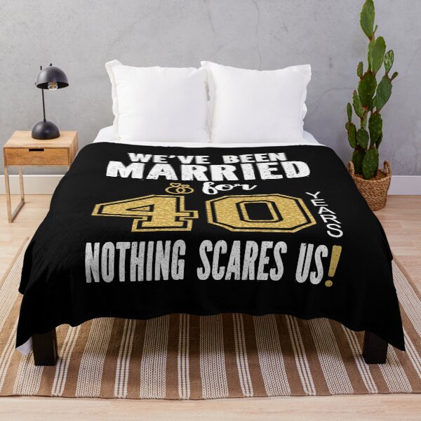 Item preview, We've Been Married For 40 Years Nothing Scares Us Couples graphic designed and sold by Grabitees.
