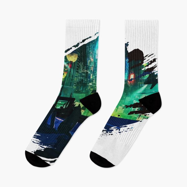 Item preview, Cyber Night City illustration - cat by the window designed and sold by MK3DESIGN.