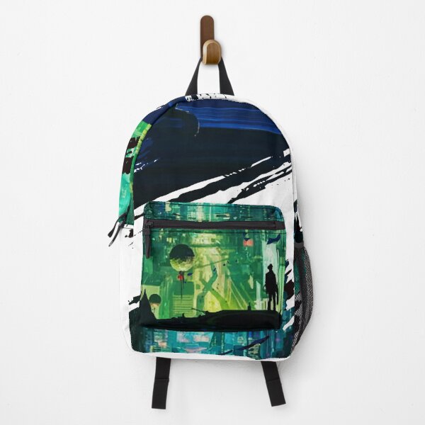 Item preview, Cyber Night City illustration - cat by the window designed and sold by MK3DESIGN.