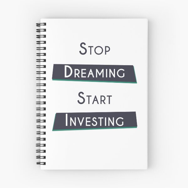 Item preview, Cool invest meme to start investing and stop dreaming designed and sold by Catwalkcraft.