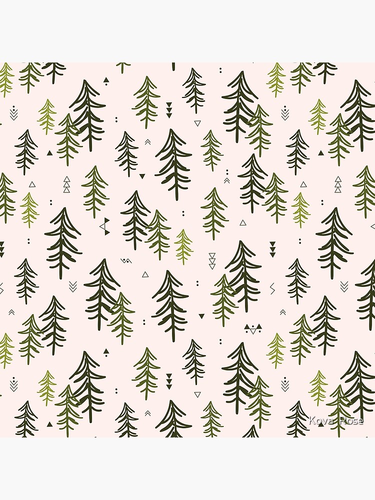 « Motif de sapins griffonnés » par Alishka88