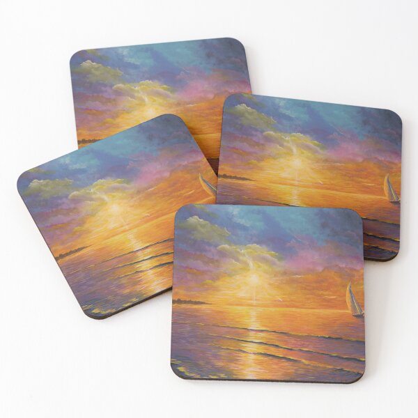 Item preview, Nightfall's opening scene, sunset seascape designed and sold by Debra Dickson.
