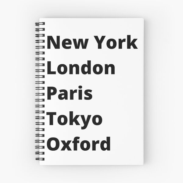 Item preview, New York London Paris Tokyo Oxford designed and sold by DesignsbyDan1.