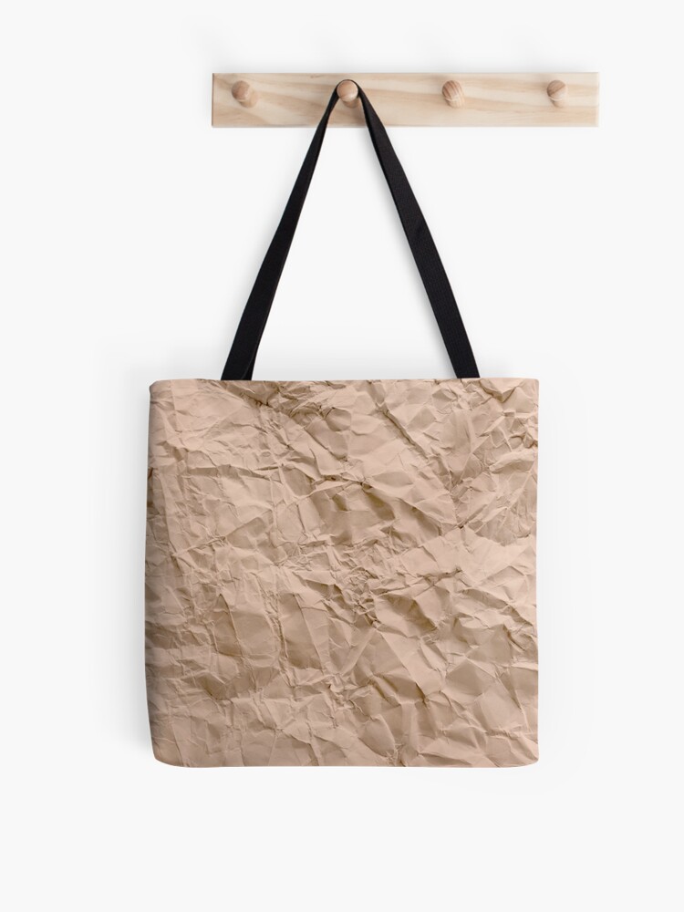 Crumpled effect outlet tote bag