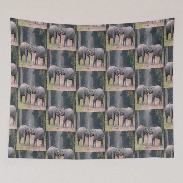 Item preview, TWO ELEPHANTS ON THE ROAD designed and sold by CUTESTUFFnow.