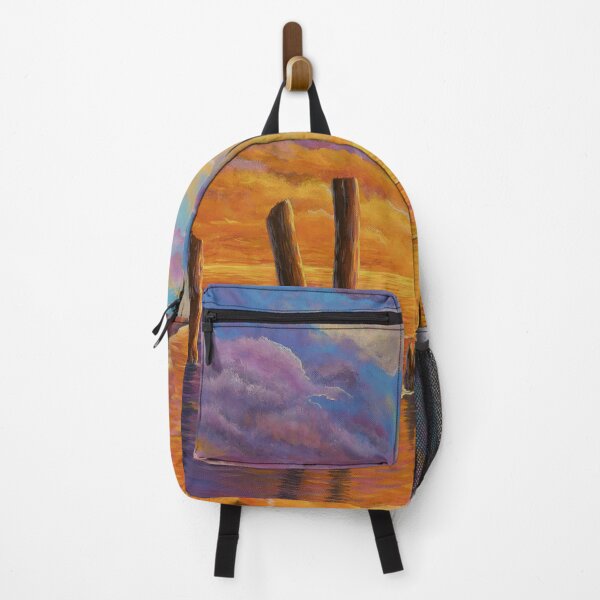 Item preview, Sunset on the bay seascape painting designed and sold by Debra Dickson.