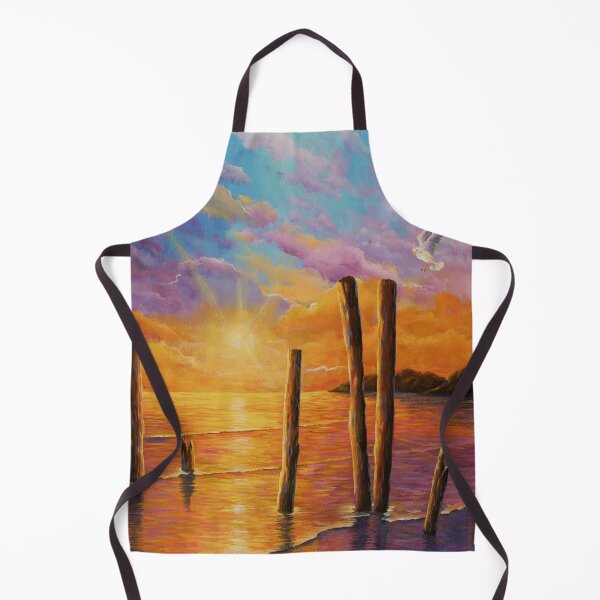 Item preview, Sunset on the bay seascape painting designed and sold by Debra Dickson.