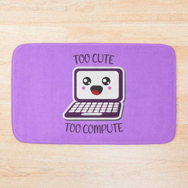 Item preview, Too cute too compute Kawaii laptop designed and sold by KawaiiPark.