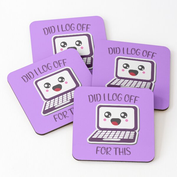 Item preview, Did I log off for this Kawaii laptop designed and sold by KawaiiPark.