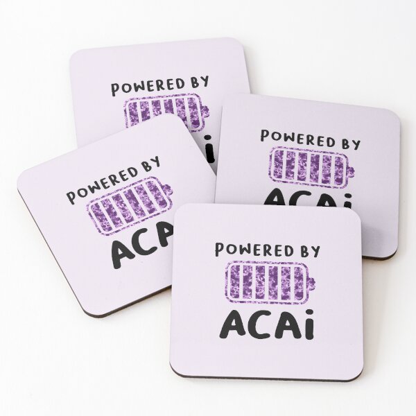 Item preview, Powered by Acai Berry Superfood Vegan purple designed and sold by mgoo.