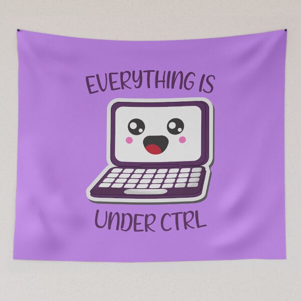 Item preview, Everything is under ctrl Kawaii laptop designed and sold by KawaiiPark.