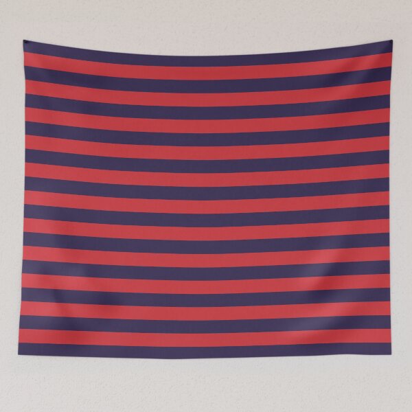 Item preview, Small NAVY BLUE and RED Horizontal STRIPES designed and sold by RachelMacht.