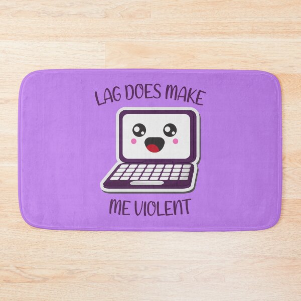 Item preview, Lag does make me violent Kawaii laptop designed and sold by KawaiiPark.
