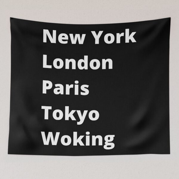 Item preview, New York London Paris Tokyo Woking designed and sold by DesignsbyDan1.
