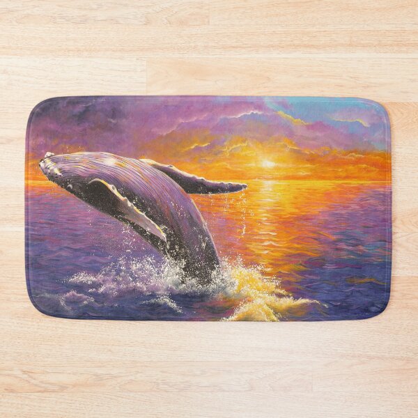 Item preview, Sunset with humpback whale painting designed and sold by Debra Dickson.
