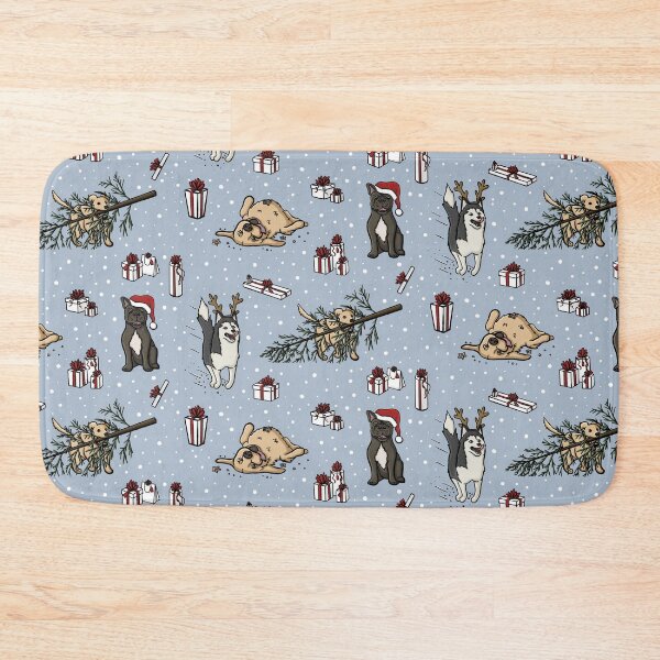 Item preview, Malamute, Golden Retriever, Labrador, French Bulldog Christmas Dog And Gifts Pattern Digital Illustration designed and sold by AlmightyClaire.