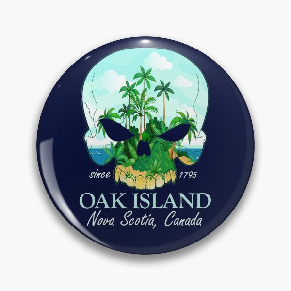 Item preview, Oak Island Skull Treasure Hunter Since 1795 Nova Scotia designed and sold by TopTeeShop.