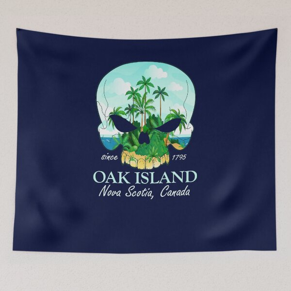 Item preview, Oak Island Skull Treasure Hunter Since 1795 Nova Scotia designed and sold by TopTeeShop.