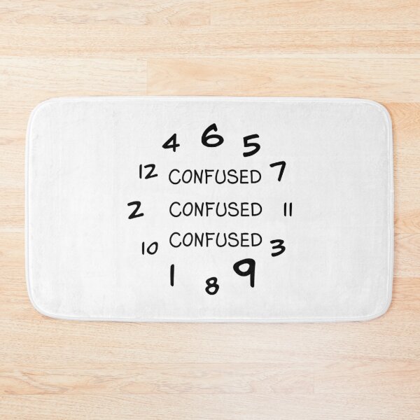 Item preview, Confused Clock designed and sold by RitaLaiArt.