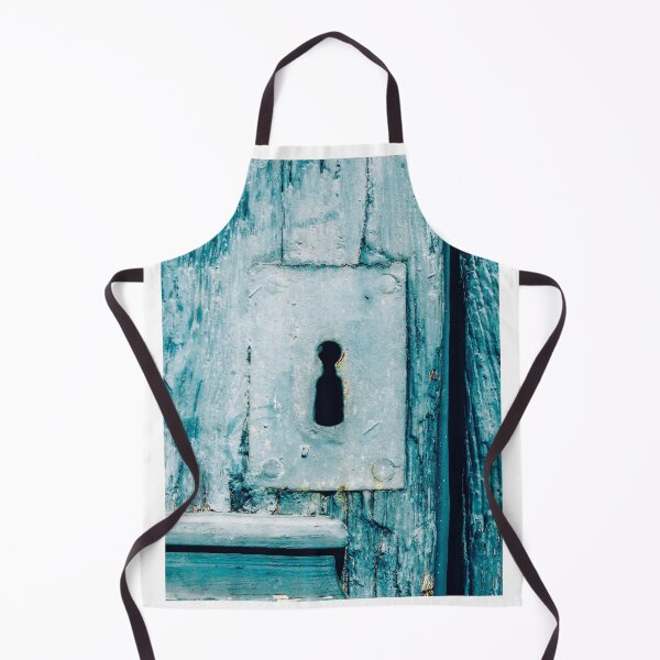 Item preview, Keyhole and Old Weathered Turquoise Painted Door designed and sold by Dan Shachar.