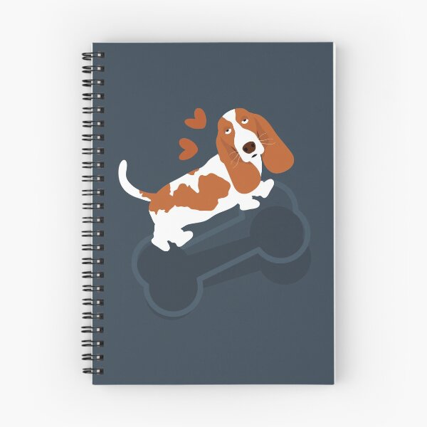 Item preview, Cute Brown and White Basset Hound designed and sold by Lulupainting.