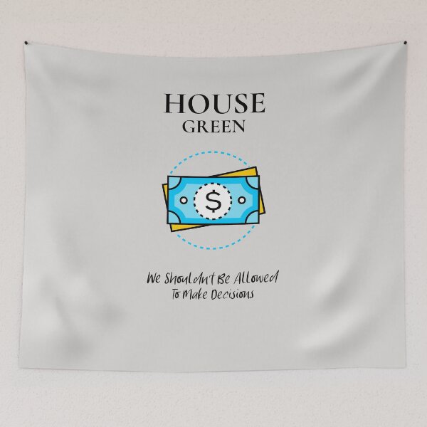 Item preview, House Green Funny White designed and sold by teeters-ind.
