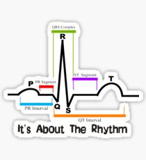 Cardiac ST Segment Rhythm Sticker