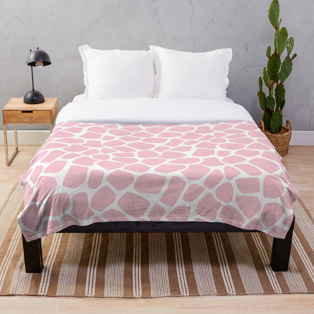 "Pink Giraffe " Throw Blanket for Sale by JaanaHalme Redbubble