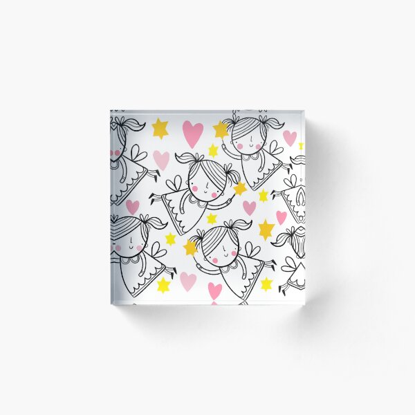 Fairy Swarm Acrylic Block