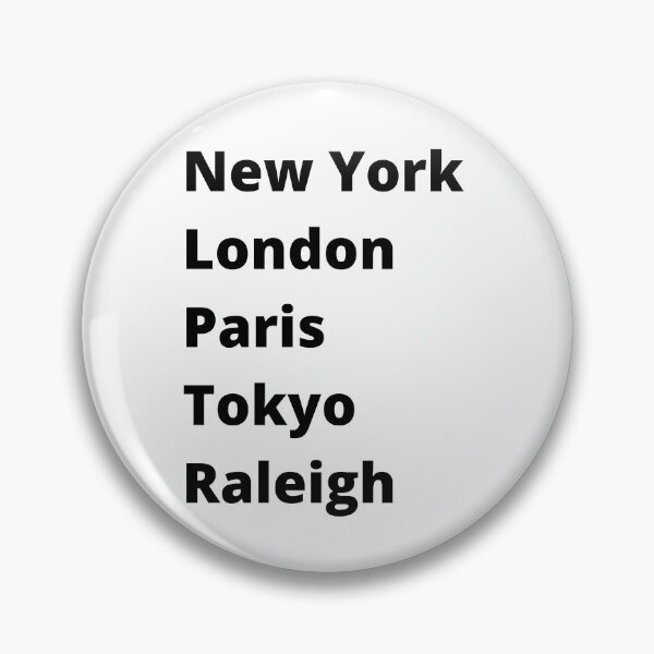 Item preview, New York London Paris Tokyo Raleigh designed and sold by DesignsbyDan1.