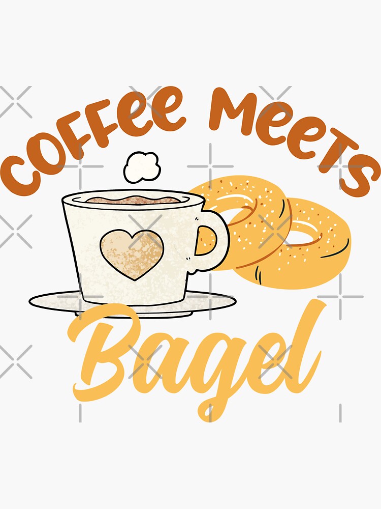 "Coffee Meets Bagel Color" Sticker for Sale by tomsnel Redbubble