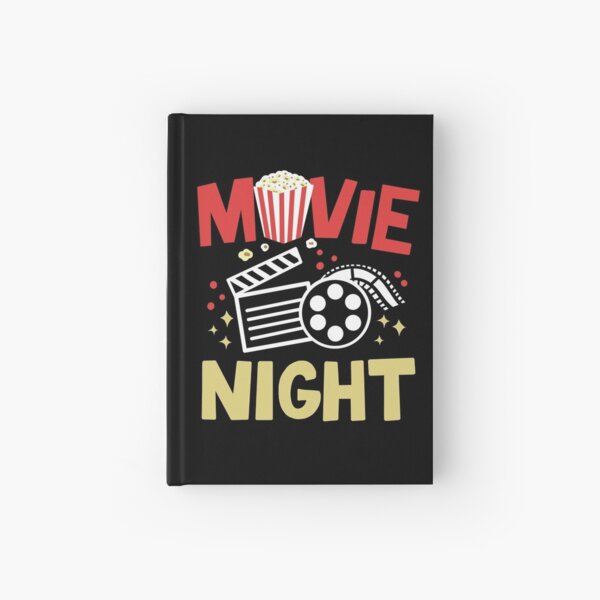 Movie Popcorn Cinema Hardcover Journal