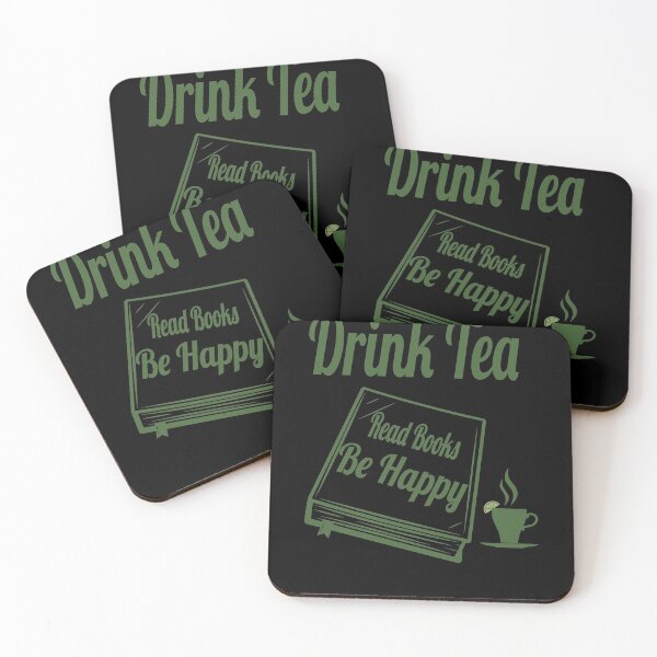 Item preview, Drink Tea Read Books Be Happy funny gifts designed and sold by thiag-o.
