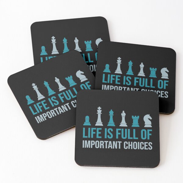 Item preview, Funny Life Is Full Of Important Choices - Chess designed and sold by Heedee Design.