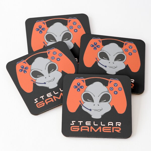 Item preview, Gamer Alien Head Sunset Orange designed and sold by PEHardy-Designs.