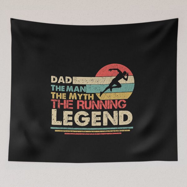 Item preview,  Dad The Man The Myth The Running Legend Shirt Men, Vintage Runner Dad T-shirt, Father's Day Gift for Marathon Run Lover Unisex Tee designed and sold by sirrab.