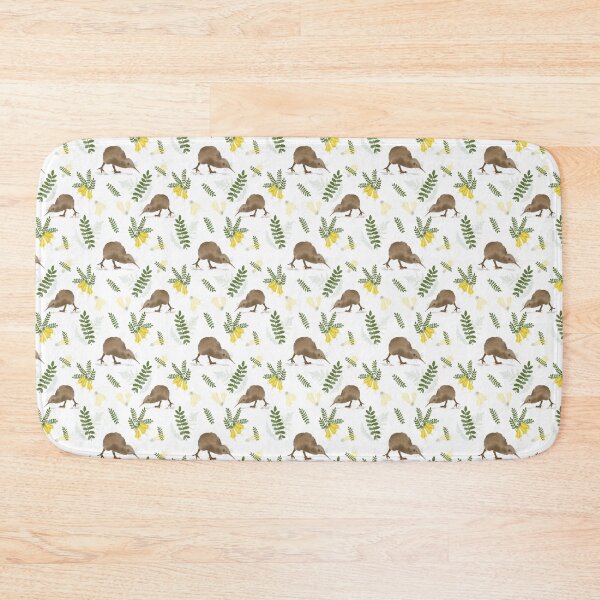 Item preview, New Zealand Kiwi Bird and Kowhai Pattern Design designed and sold by Tara Slater.