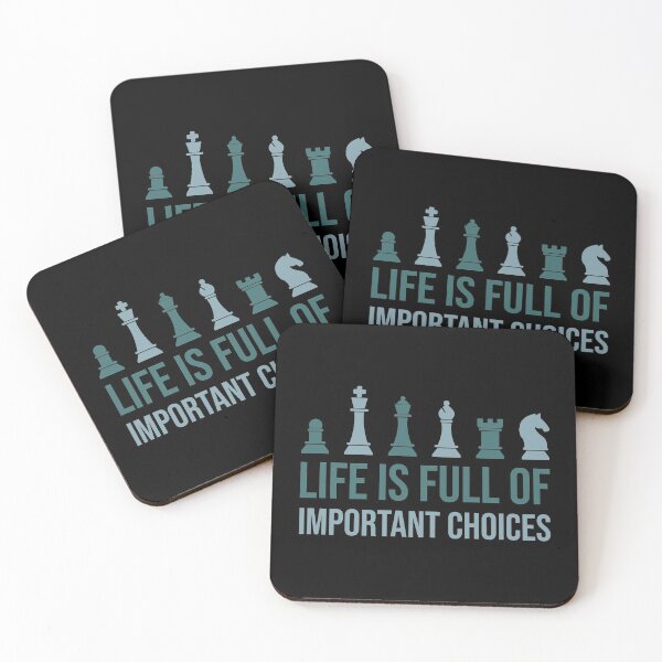 Item preview, Funny Life Is Full Of Important Choices - Chess designed and sold by Heedee Design.